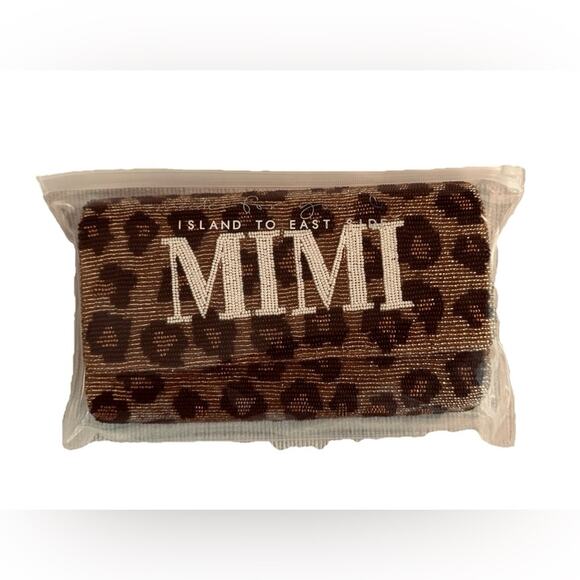 Island to East Side Custom “Mimi” Leopard Print Clutch. NWT - Picture 8 of 8